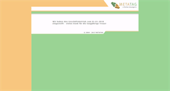 Desktop Screenshot of metatag-online.de